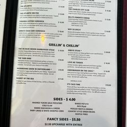 The Blue Heron Restaurant - Charles City - Menu