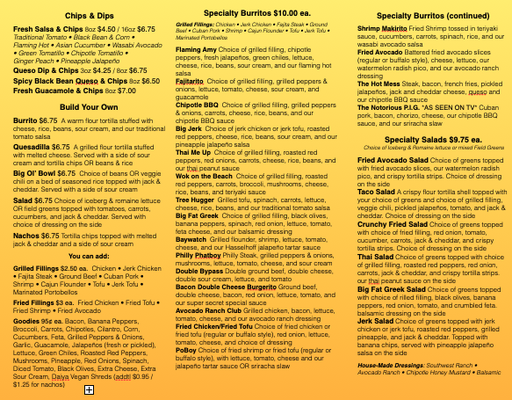 Menu photo 5 Flaming Amy's Burrito Barn Carolina Beach, NC Menu photo 5 Flaming Amy's Burrito Barn Carolina Beach, NC