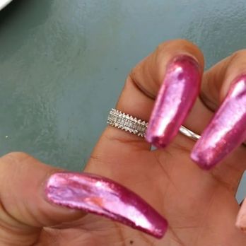 Bella Nails Lounge - Pink chrome - Nail Salons Near Me - Torrance, California Bella Nails Lounge - Pink chrome - Nail Salons Near Me - Torrance, California