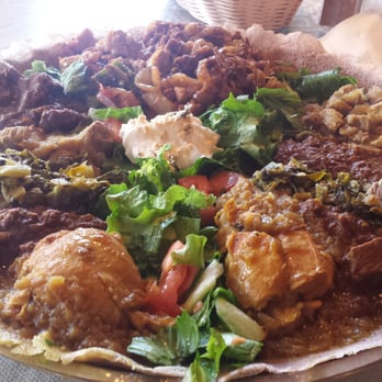 Cafe Colucci - Two meat combinations and doro tibs. - Ethiopian Near Me - Oakland, California