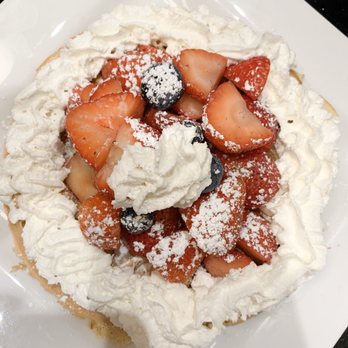 Keke's Breakfast Cafe - Florida Waffle (no bananas, extra strawberries) - Breakfast & Brunch Near Me - Windermere, Florida Keke's Breakfast Cafe - Florida Waffle (no bananas, extra strawberries) - Breakfast & Brunch Near Me - Windermere, Florida
