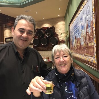 El Rincon de Esteban - Javier with the barrils in the background - Spanish Near Me - Madrid, M El Rincon de Esteban - Javier with the barrils in the background - Spanish Near Me - Madrid, M