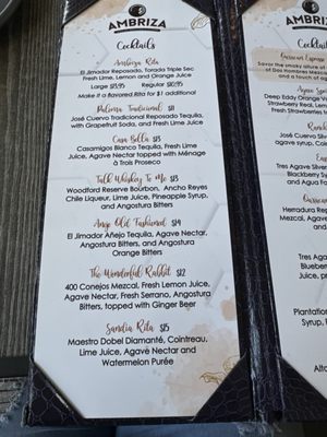 Menu photo 6 Ambriza Cypress, TX