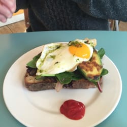 All the Shapes - Eggs and avocado on toast.