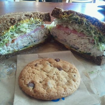 Baggin's Gourmet - Almond Albacore Tuna on 12 grain bread and a cookie. - Sandwiches Near Me - Tucson, Arizona