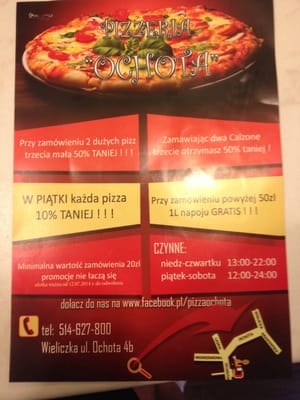 Menu photo 2 Pizzeria Ochota Wieliczka, DS