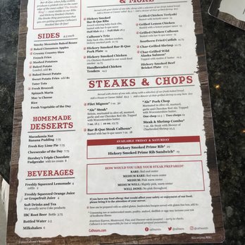 Calhoun's - Menu - Barbeque Near Me - Knoxville, Tennessee Calhoun's - Menu - Barbeque Near Me - Knoxville, Tennessee