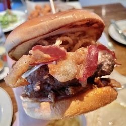 Hopvine Brewing Company - About to bite into this burger!