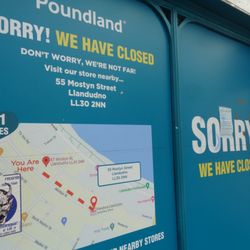Poundland - Poundland's old store in Llandudno.