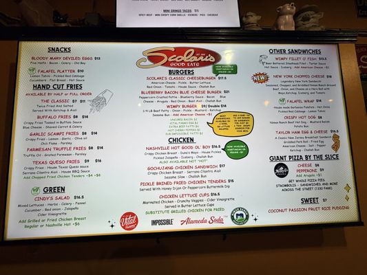 Menu photo 1 Scolari's Good Eats Alameda, CA