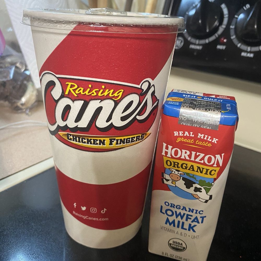 Raising Cane's Chicken Fingers - Lemonade and milk - Fast Food Near Me - Mesa, Arizona Raising Cane's Chicken Fingers - Lemonade and milk - Fast Food Near Me - Mesa, Arizona