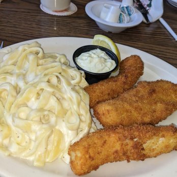 Heidi's Of Gresham - Panko Cod and fettuccine Alfredo - American Near Me - Gresham, Oregon Heidi's Of Gresham - Panko Cod and fettuccine Alfredo - American Near Me - Gresham, Oregon