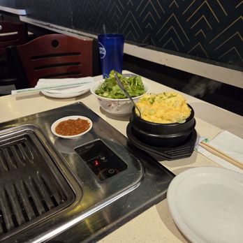 Dae Jang Keum - Salad and steamed egg - Korean Near Me - Novi, Michigan