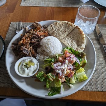 Mezzeluna - Beef and lamb gyro plate - Greek Near Me - Cotati, California
