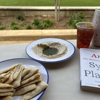 Aplos Mediterranean - Hummus with pita bread(and an extra side of pita) - Mediterranean Near Me - Ridgeland, Mississippi