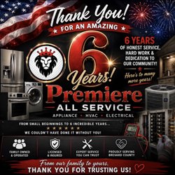 Premiere All Service - 6 YEARS OF SERVING OUR COMMUNITY! Today marks 6 incredible years since Premiere All Service first opened its doors, and we couldn't h
