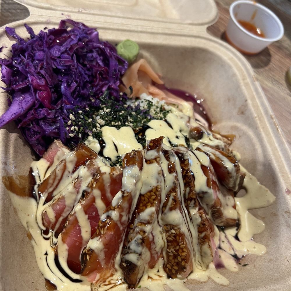 The Rice Wagon - Ahí tuna speciality plate - Food Trucks Near Me - Bryson City, North Carolina The Rice Wagon - Ahí tuna speciality plate - Food Trucks Near Me - Bryson City, North Carolina