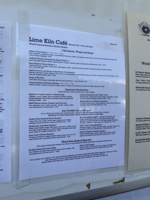 Menu photo 6 Lime Kiln Cafe Friday Harbor, WA