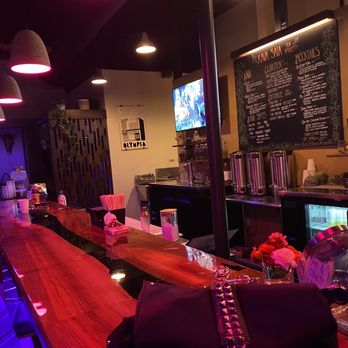 Kava Saia Tea House - The bar. It has hooks under for purses and backpacks etc. - Tea Rooms Near Me - Portland, Oregon Kava Saia Tea House - The bar. It has hooks under for purses and backpacks etc. - Tea Rooms Near Me - Portland, Oregon