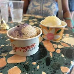 Ube latte ice cream and sorbet Ube latte ice cream and sorbet
