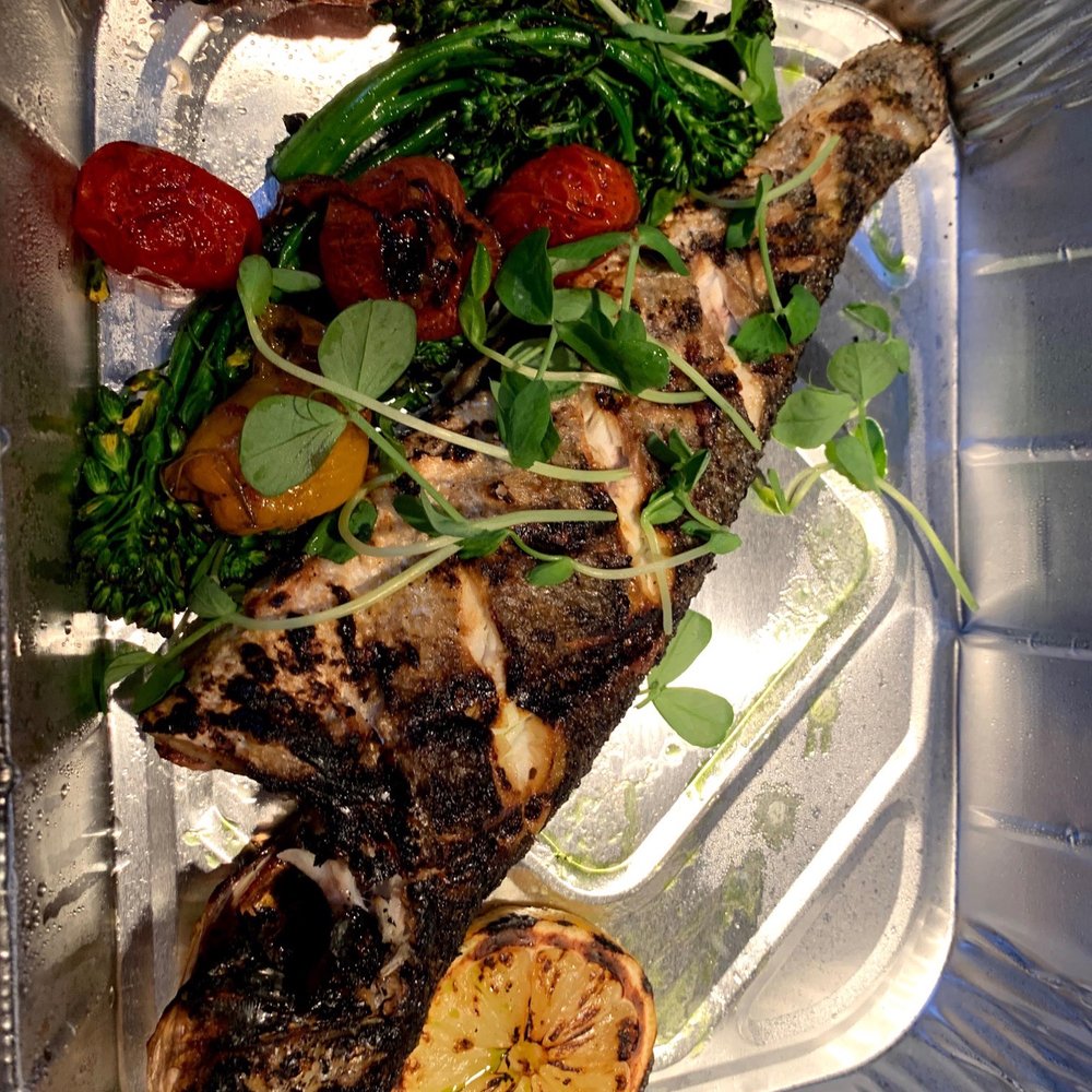 Fishbone Kitchen + Grill - Grilled sea bass - Seafood Near Me - Aurora, Ontario