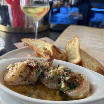 Sofi's  - Shrimp Algio-olio 6/10. Crostini's were a little too hard - Mediterranean Near Me - Jacksonville, Florida