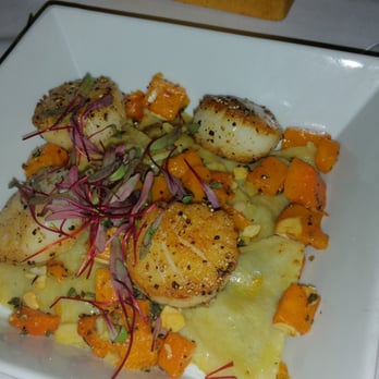 The Foundry at Summit Pond - Scallop Ravioli - American Near Me - Killington, Vermont The Foundry at Summit Pond - Scallop Ravioli - American Near Me - Killington, Vermont