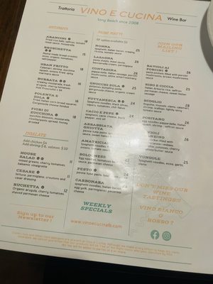 Menu photo 1 Vino e Cucina Long Beach, CA