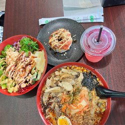 Lifting Noodles Ramen - Super poke bowl - spicy tuna donut - chicken build your own bowl