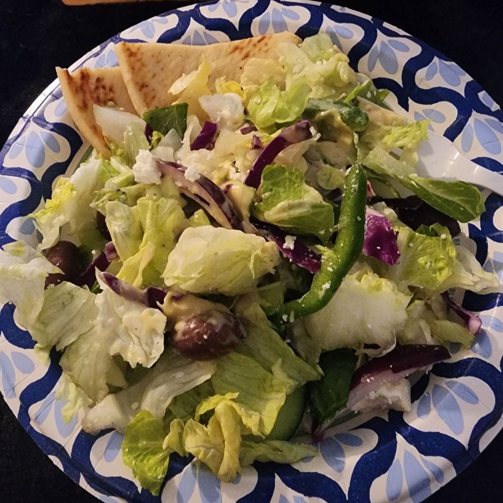 Greek chicken salad with no chicken Greek chicken salad with no chicken