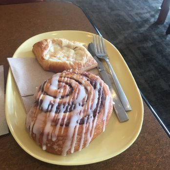 Panera Bread - Dry cinnamon bun but son loved it! - Salad Near Me - Ormond Beach, Florida