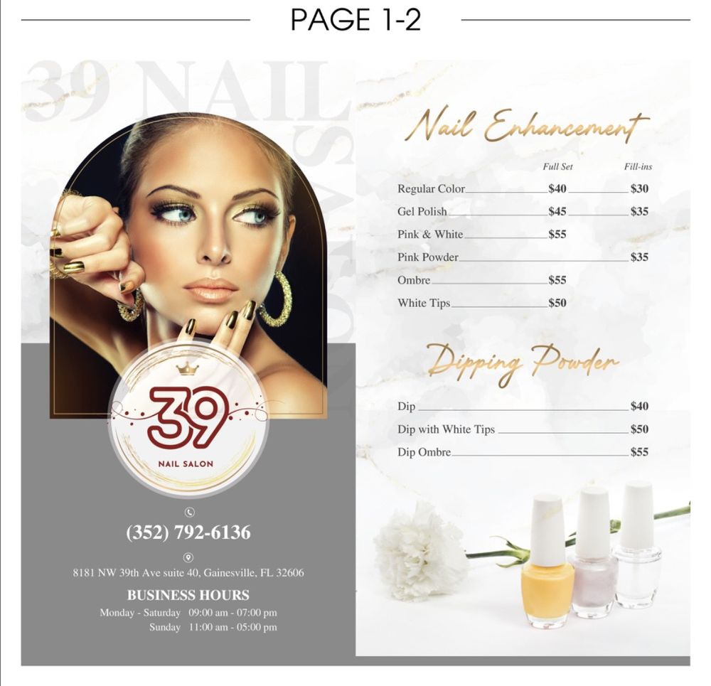 39 NAIL SALON Updated October 2024 8181 NW 39th Ave, Gainesville