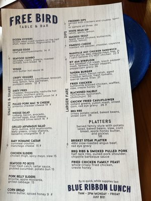 Menu photo 5 Free Bird Richmond, BC