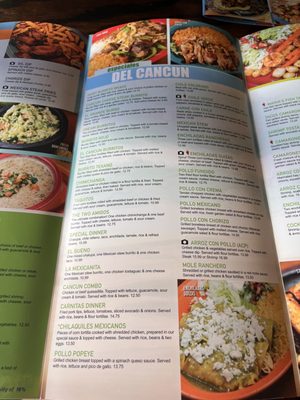 Menu photo 2 El Cancun Mexican Restaurant Rock Hill, SC