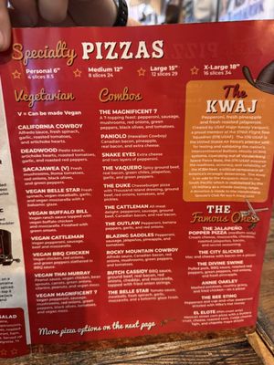 Menu photo 1 Wild West Pizza & Grill Lompoc, CA Menu photo 1 Wild West Pizza & Grill Lompoc, CA