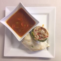 The Eagle's Nest Restaurant - Try the features this is a crispy fish wrap. It's crispy and tangy. And the chef makes all his soups fresh. Yum