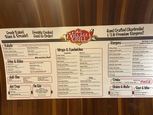 Menu photo 4 Old Village Grill Arroyo Grande, CA Menu photo 4 Old Village Grill Arroyo Grande, CA