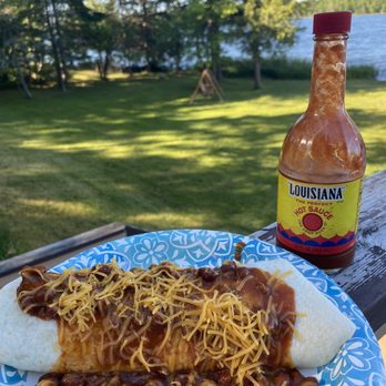 North Star Lake - 36 eggs, 3 pounds of sausage, chili, onions and shredded cheese. Hungry Fishermen. Lol. - Fishing Near Me - Marcell, Minnesota