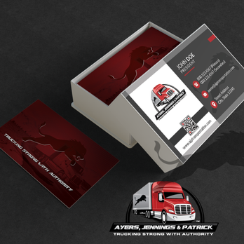 Blue Fox Designs - Logo and business card design for AJP Transportation. - Web Design Near Me