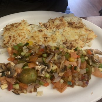Cafe McBryde - Vegan scramble and under seasoned hash browns. - Breakfast & Brunch Near Me - Richmond, California