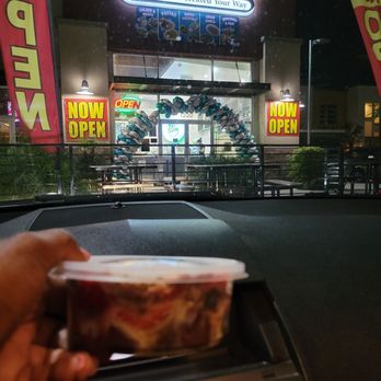 The Toss Up - Acia Bowl, banana, strawberries, blueberries granola, honey condense milk - Salad Near Me - Gardena, California The Toss Up - Acia Bowl, banana, strawberries, blueberries granola, honey condense milk - Salad Near Me - Gardena, California