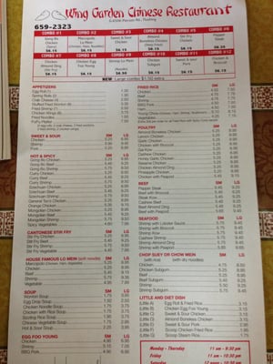 Menu photo 3 Wing Garden Flushing, MI
