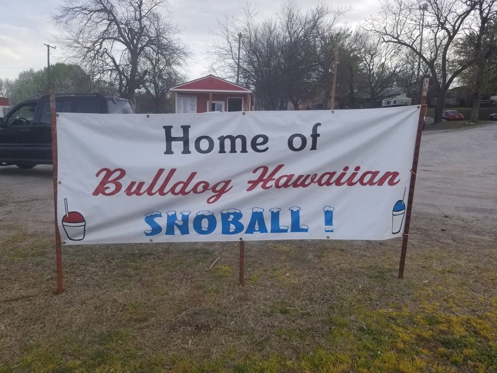 Bulldog Hawaiian Snowball Logo