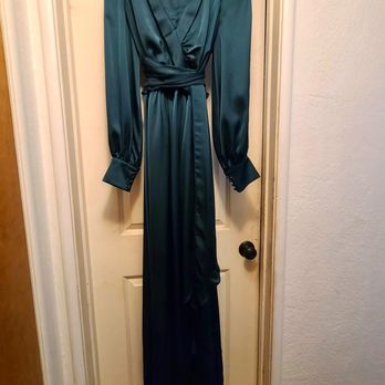 Alitailors - Silk Satin Formal Gown - Torso Shortened, Skirt Shortened (Train Preserved), Cold-Shoulder Sleeves Closed and Shortened, Cleavage Reduced - Sewing & Alterations Near Me - Hayward, California Alitailors - Silk Satin Formal Gown - Torso Shortened, Skirt Shortened (Train Preserved), Cold-Shoulder Sleeves Closed and Shortened, Cleavage Reduced - Sewing & Alterations Near Me - Hayward, California