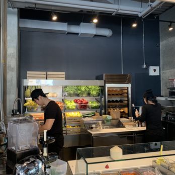 Bean & Bean - new part of the cafe next to coffee counter! for juice and salad and more. freshhhhhh. - Coffee Roasteries Near Me - Little Neck, New York