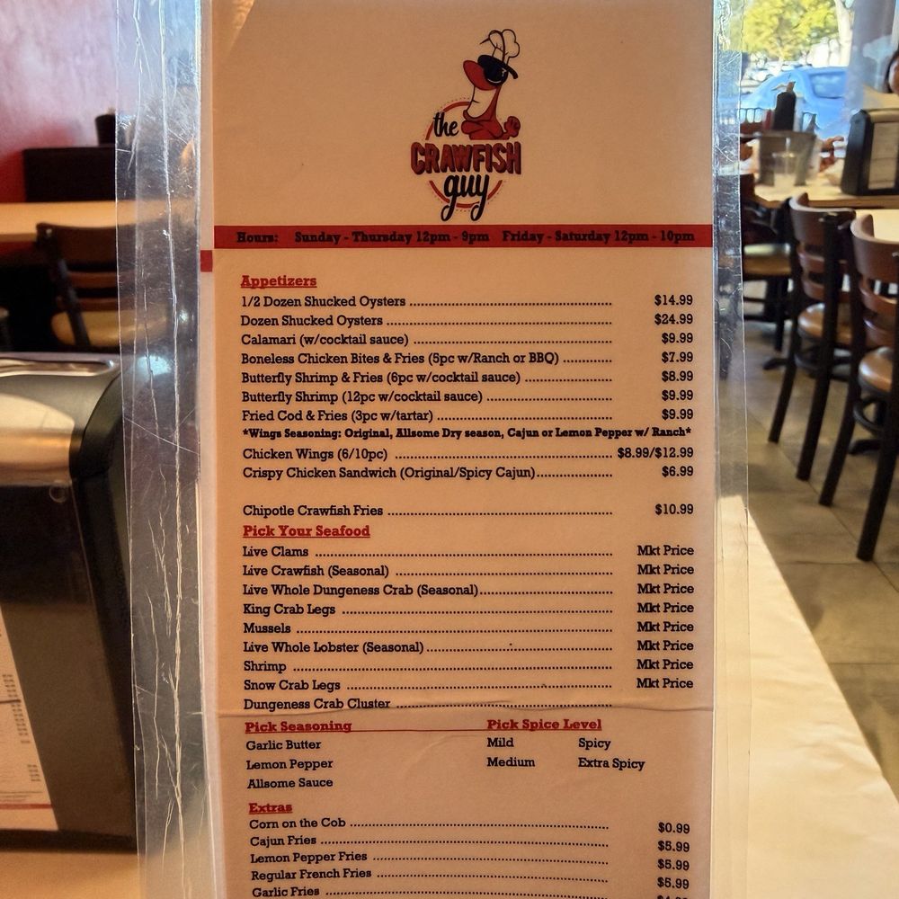 The Crawfish Guy - The menu - Cajun/Creole Near Me - Fresno, California The Crawfish Guy - The menu - Cajun/Creole Near Me - Fresno, California