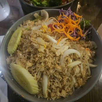 The Patio Thai - Fried rice with chicken and bean sprouts added. - Thai Near Me - Richmond, Virginia The Patio Thai - Fried rice with chicken and bean sprouts added. - Thai Near Me - Richmond, Virginia
