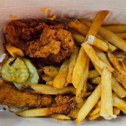 Three-tender combo. Three-tender combo.