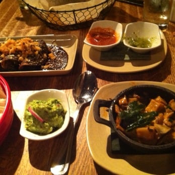 Frontera Grill - Goat tacos and mushroom dish with guacamole and salsas. - Mexican Near Me - Chicago, Illinois