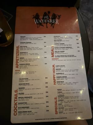 Menu photo 1 The Wayfarer Costa Mesa, CA Menu photo 1 The Wayfarer Costa Mesa, CA